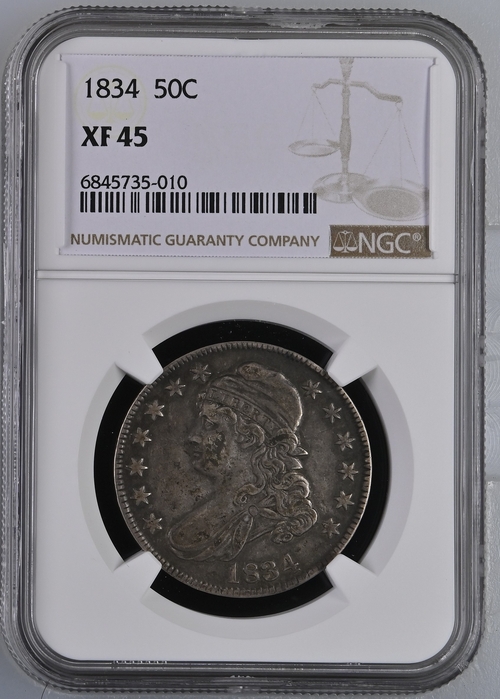 1834 Capped Bust 50c | NGC XF45 from Gold & Silver Trading Post